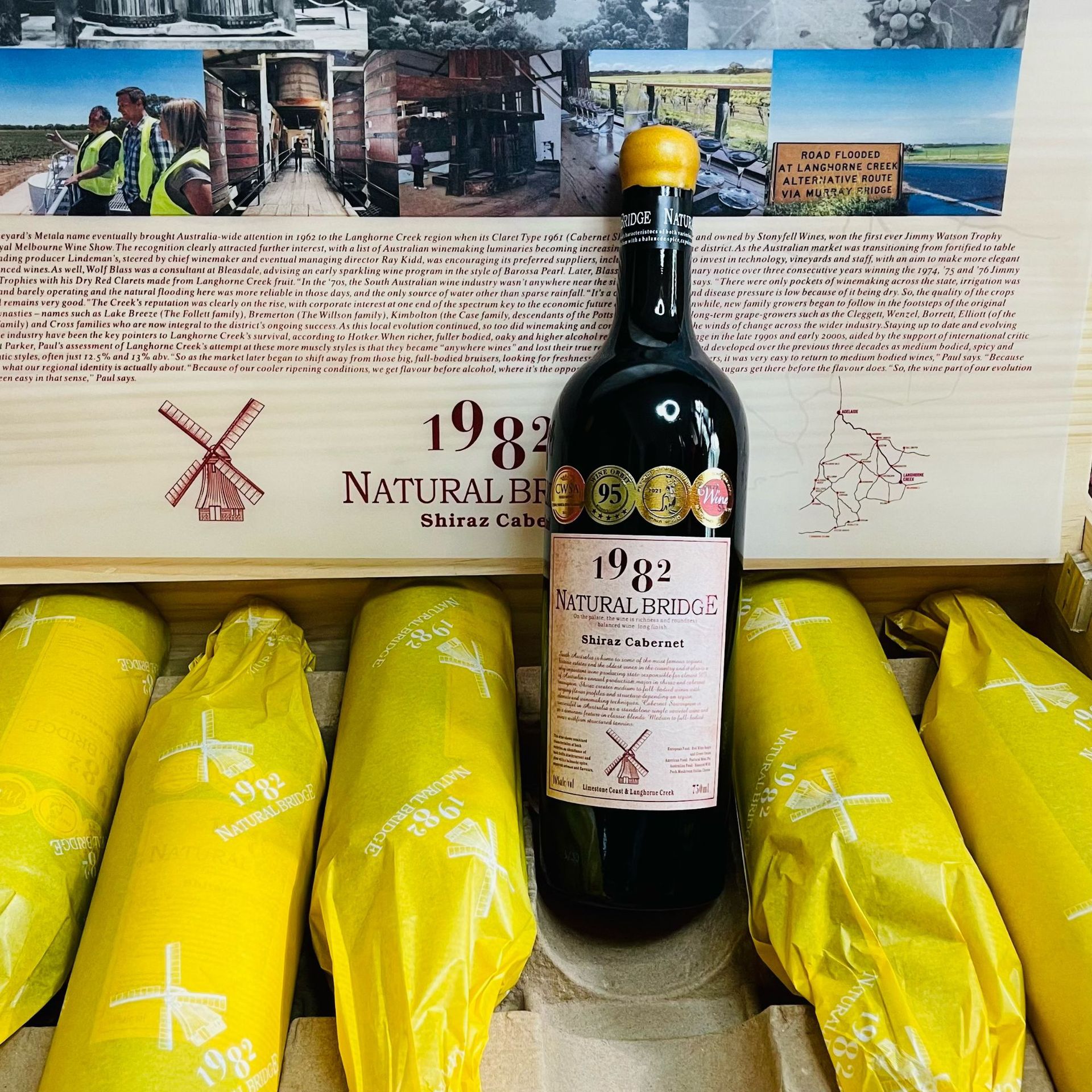 卡洛夫1982珍藏干红葡萄酒澳大利亚兰好乐溪产区16度整箱批发团购