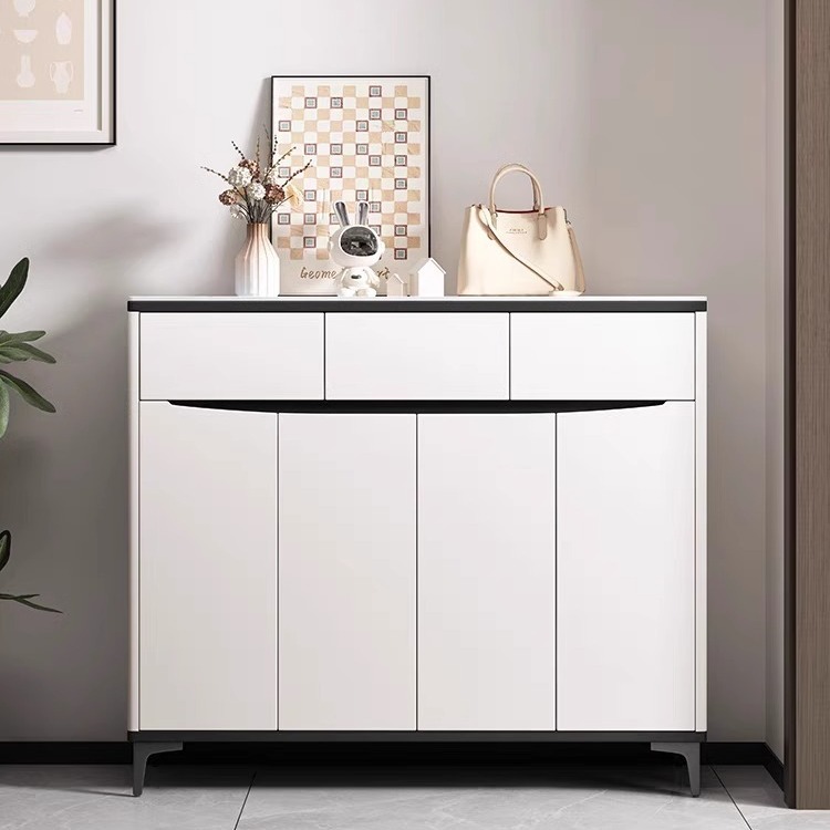 现代简约轻奢岩板鞋柜家门口玄关入户门厅柜客厅收纳鞋架储物柜