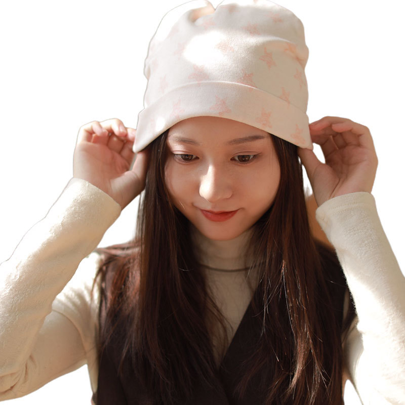 新款产妇月子帽 春秋 可爱薄款时尚百搭 孕妇帽子 夏季发带头巾女