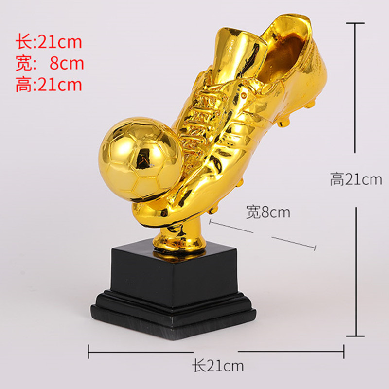 Resin Crafts Football Trophy Resin Plated World Cup Fifa World Cup Gold Gloves Golden Boot Cup Gold Award