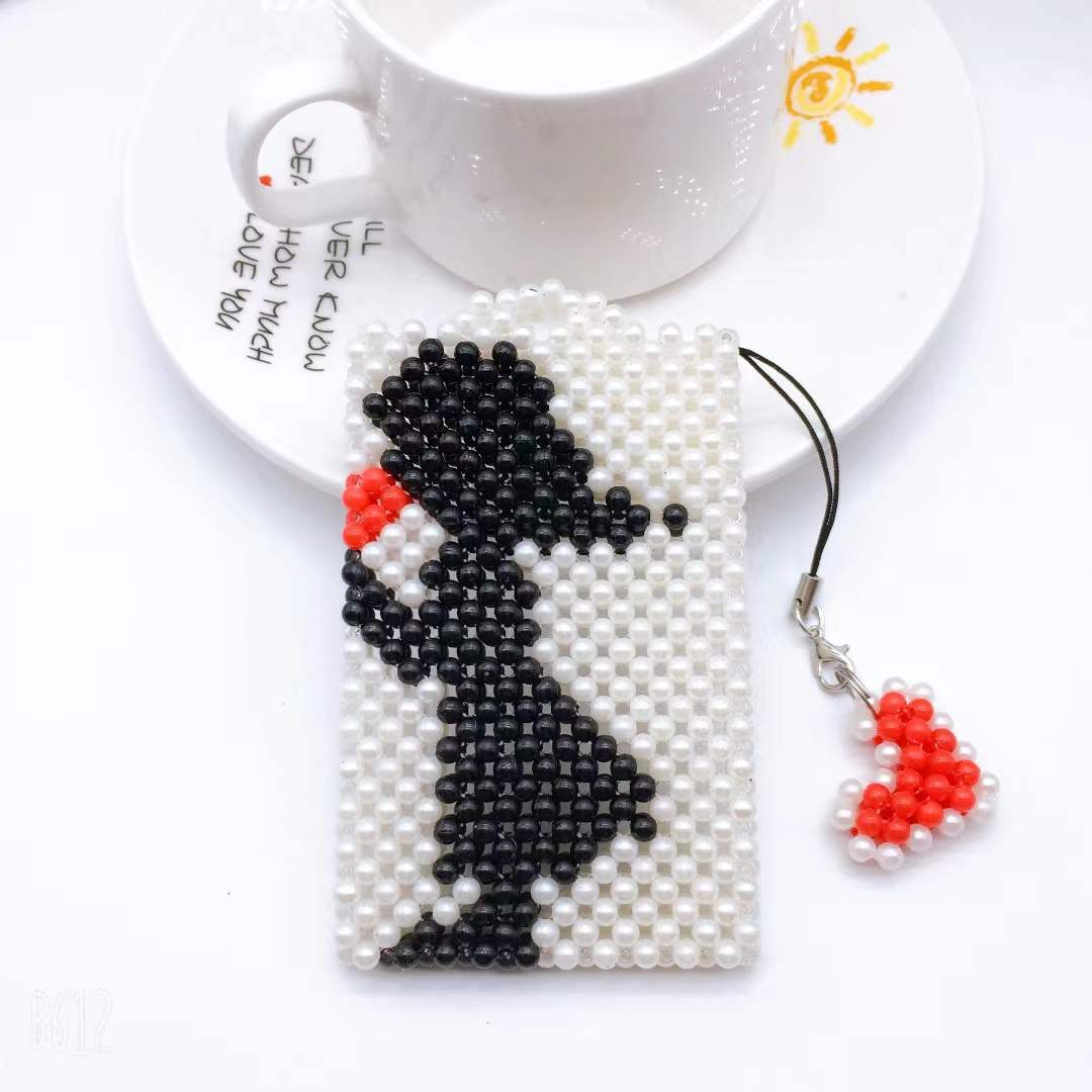 新品糖果珠串珠卡套成品公交卡银行卡饭卡学生卡可爱创意编织饰品