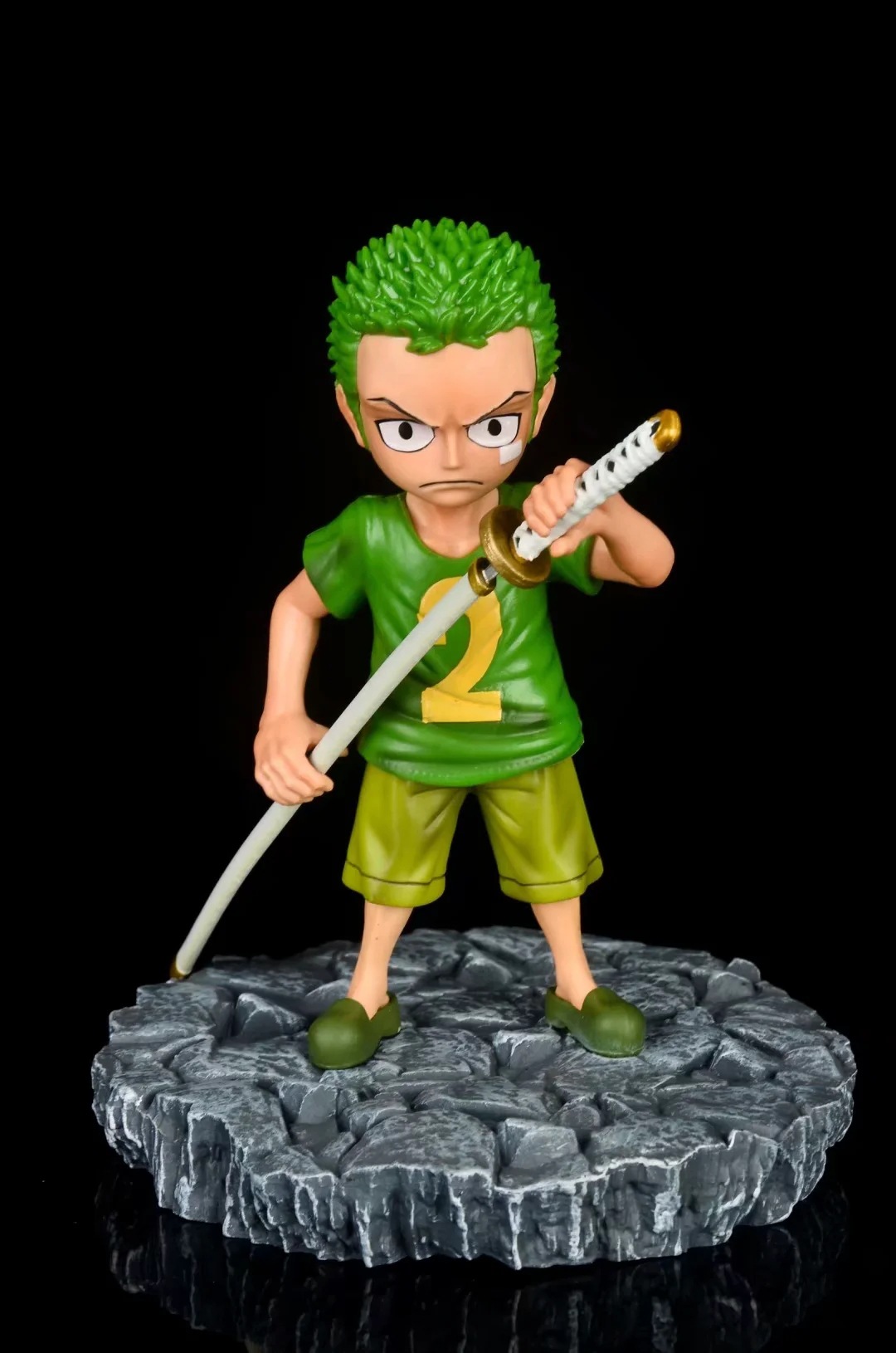 海贼王q版 童年索隆 拿刀场景 一刀流 可爱系列 盒装手办模型摆件