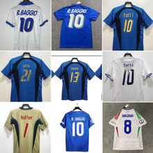 1994意大利复古球衣 2006经典复刻10号巴乔马尔蒂尼足球队服代发