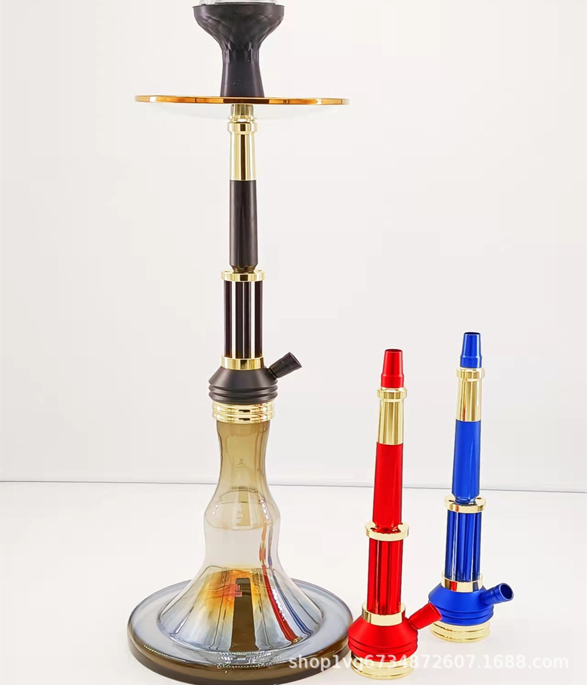 水烟配件工厂铝合金大号高档阿拉伯水烟壶hookah shisha外贸货源