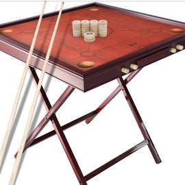 康乐棋桌实木克朗棋桌康乐棋球台可折叠桌腿组合用品老式