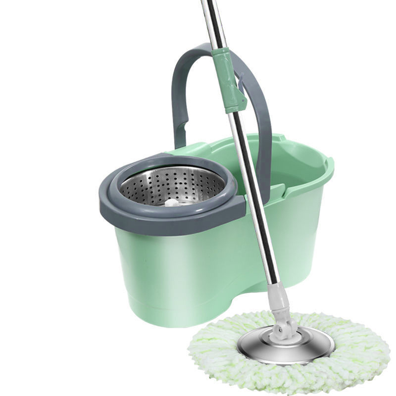 Quick 8-Word Bucket Rotary Mop Bucket Single Bucket Mop Bucket Factory Hand Wash-Free Household Mop Spin-Dry Mop Bucket