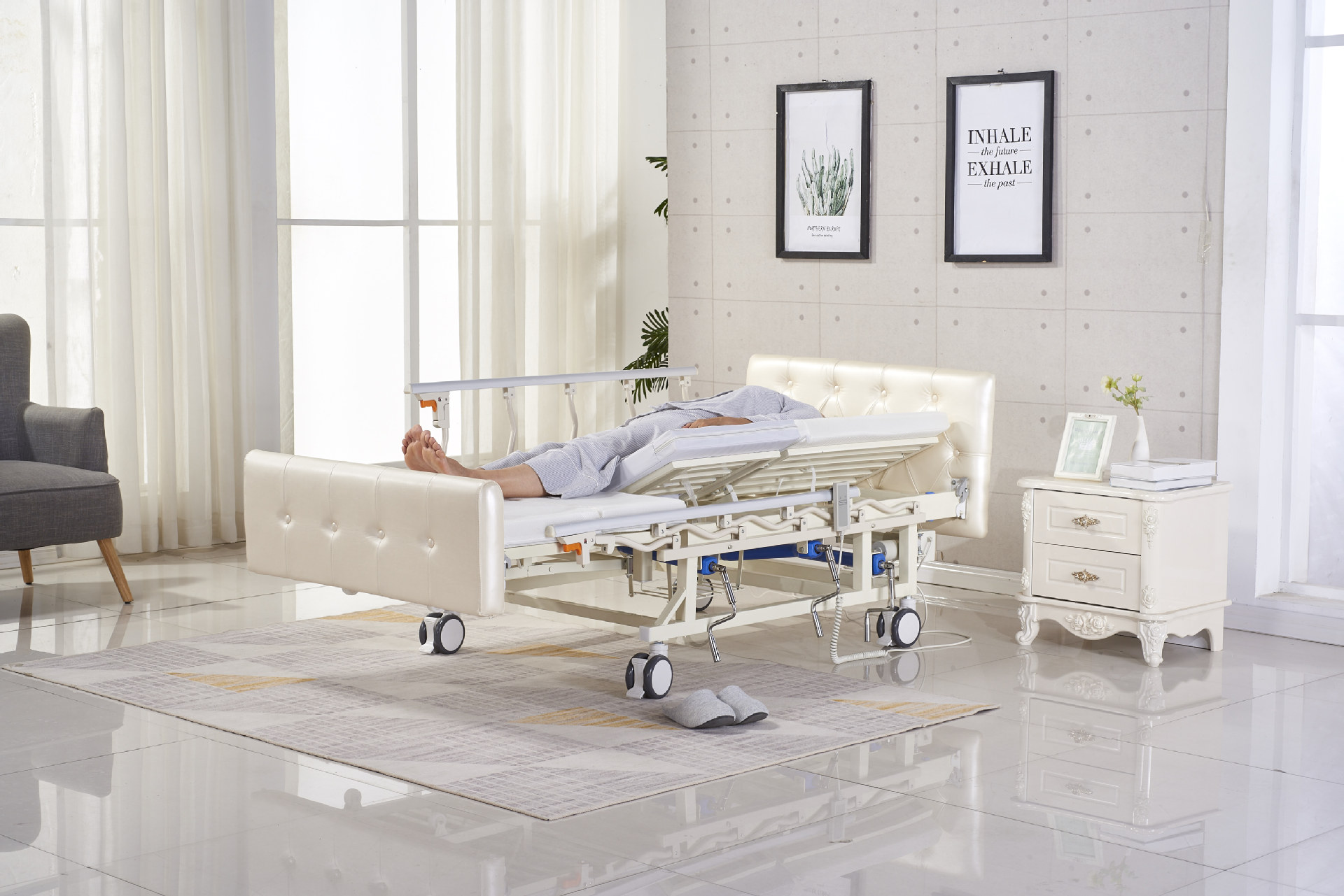 辅森家用多功能护理床电动起背瘫痪病人老人医用医院医疗床