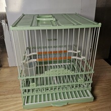 鸟笼子方形塑钢笼小鸟笼塑料笼绣眼麻料玉尺寸212123公分