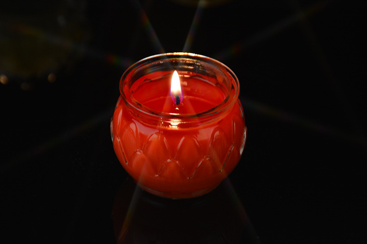 酥油灯24小时平口莲花灯供佛家用厂家批发酥油蜡烛灯具佛教长明灯