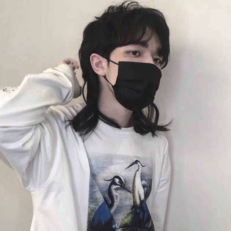 假发男短发网红鲻鱼头韩版帅气男士狼尾头发型蓬松自然学生全头套