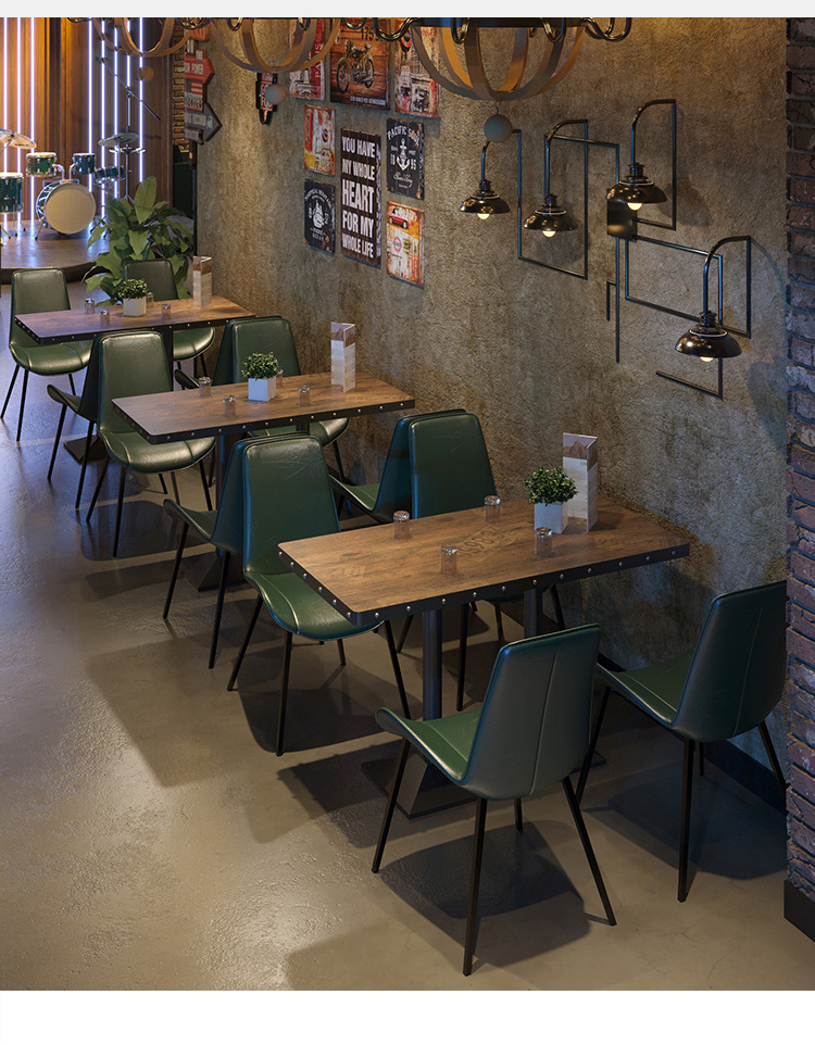 清吧小酒馆复古工业风酒吧沙发桌椅组合休闲卡座会客区工作室沙发