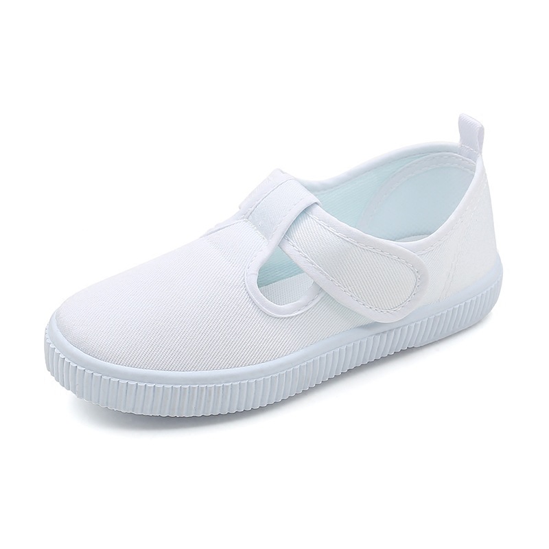 2023 Summer Low Top Solid Color Children's White Shoes Multi-Color Children's Shoes Soft Bottom Slip-on Kindergarten Canvas Shoes Wholesale
