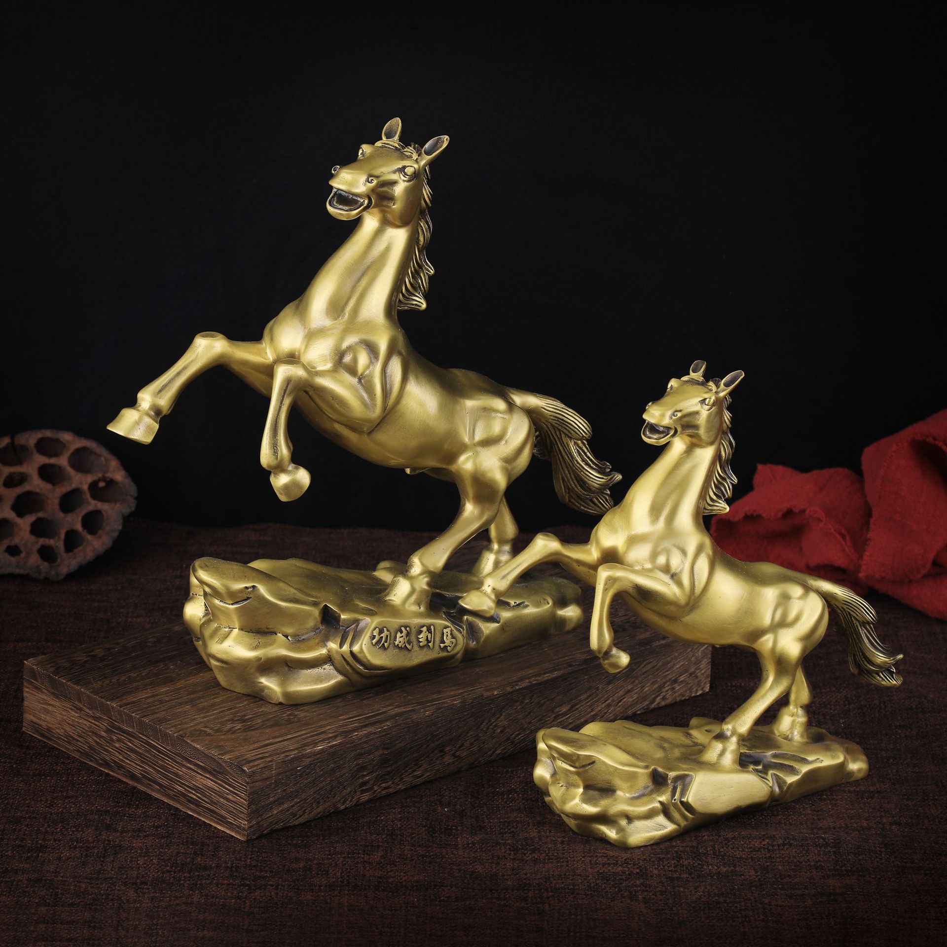 黄铜工艺品铜摆件居家摆件马到成功摆件-阿里巴巴