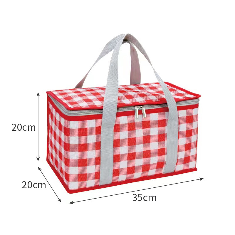 Oxford Cloth Picnic Basket Outdoor Spring Outing Large Capacity Basket Foldable Storage Basket Pastoral Vegetable Basket