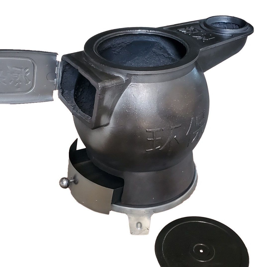 农村家庭养殖场取暖炉铸铁炮弹炉柴火炉烧炕煤炭炉 冬天加热生铁