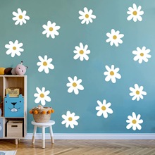 ins小雏菊墙贴客厅卧室涂鸦装饰壁饰简约植物花卉贴纸玻璃橱窗贴