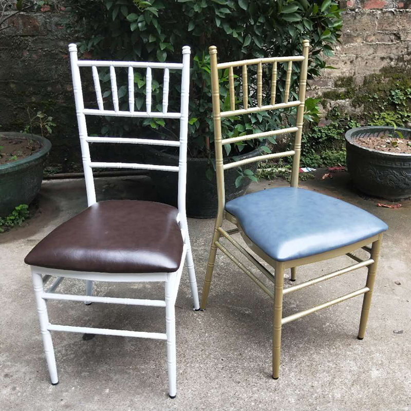 竹节椅拿破仑椅酒店饭店椅婚庆婚礼椅金色欧式户外白色宴会椅厂家