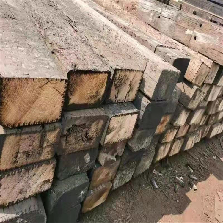 批发铁路拆卸用枕木 二手油浸枕木 2.5m长枕木
