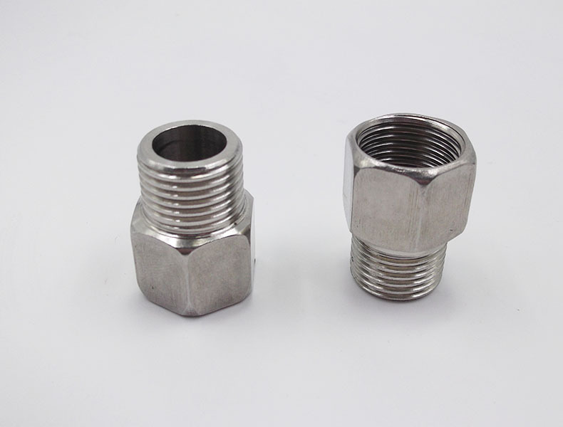 立勤304/201钢不锈钢内外丝直接4分6分/6*4内外牙直通内外对接头