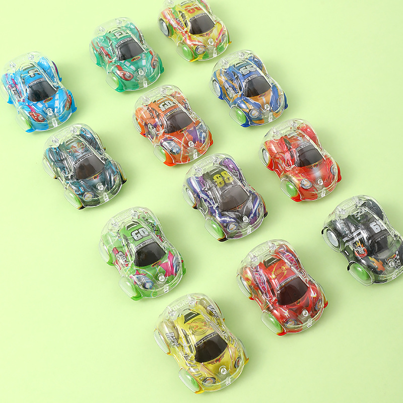 Color Printing Car Pull Back Car Inertia Mini Gift Girl Toy Car Boy Toy Kindergarten Prizes