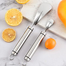 厂批发不锈钢剥橙器剥橙子的神器开橙器剥柚子开柚子刀水果剥橙器