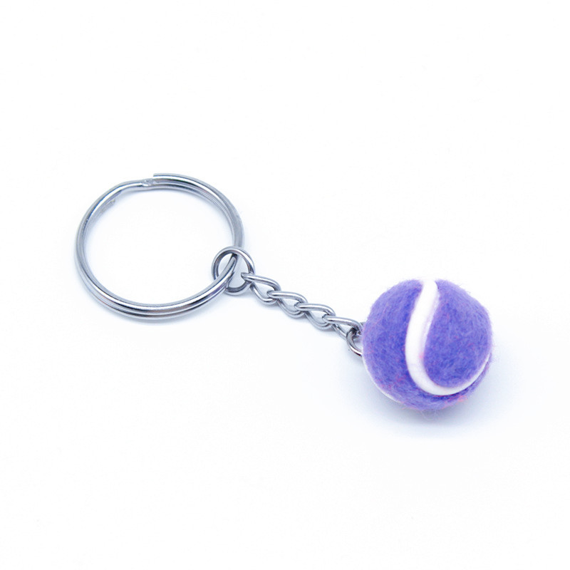 2cm Tennis Key Chain Pendant Leisure Tennis Key Ring Gift Fashion Tennis Key Ring Accessories Crafts