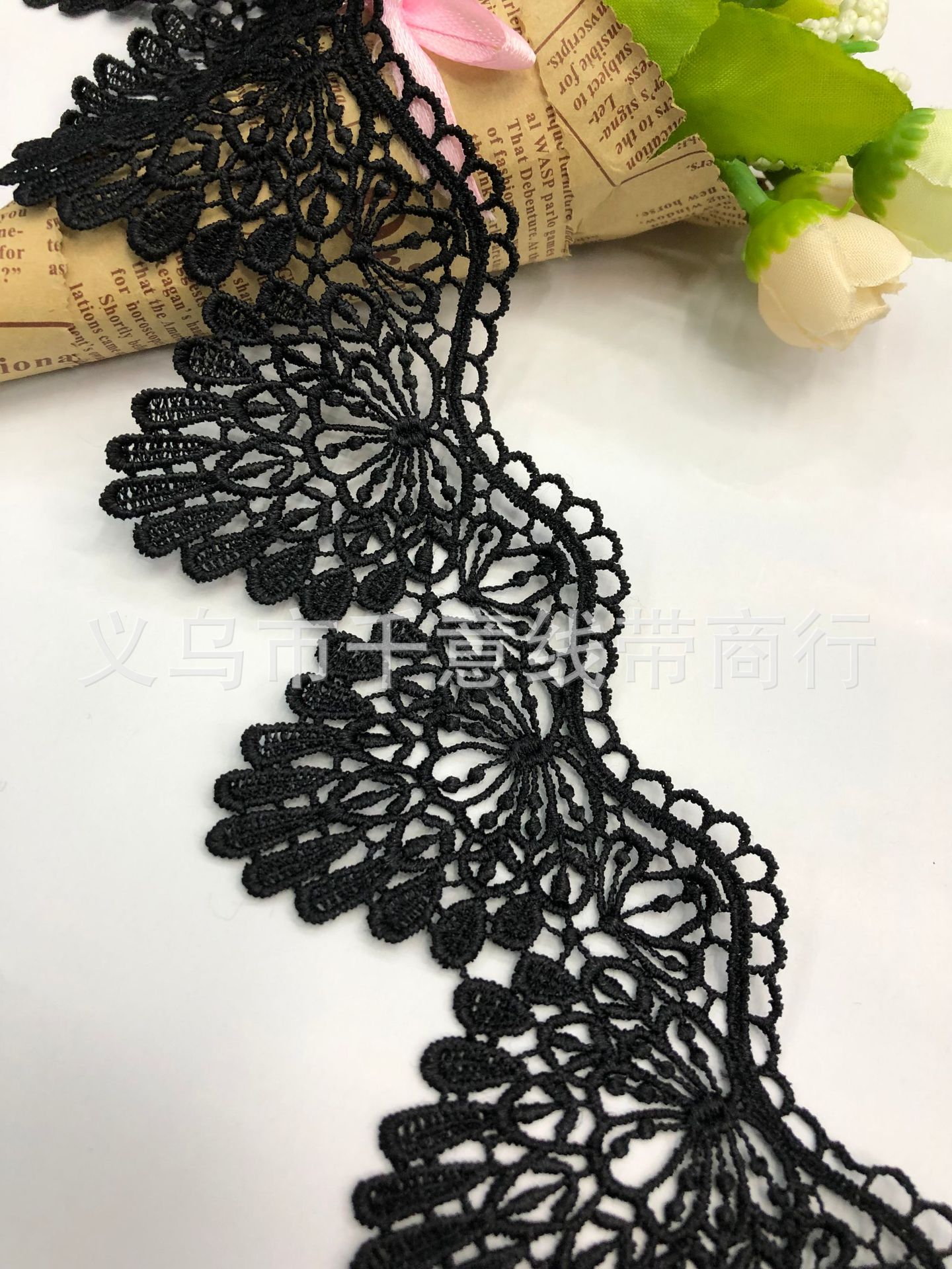 Factory Direct Sales in Stock Water Soluble Lace Wave Hollow Scallop-Shaped Clothing Accessories DIY Accessories