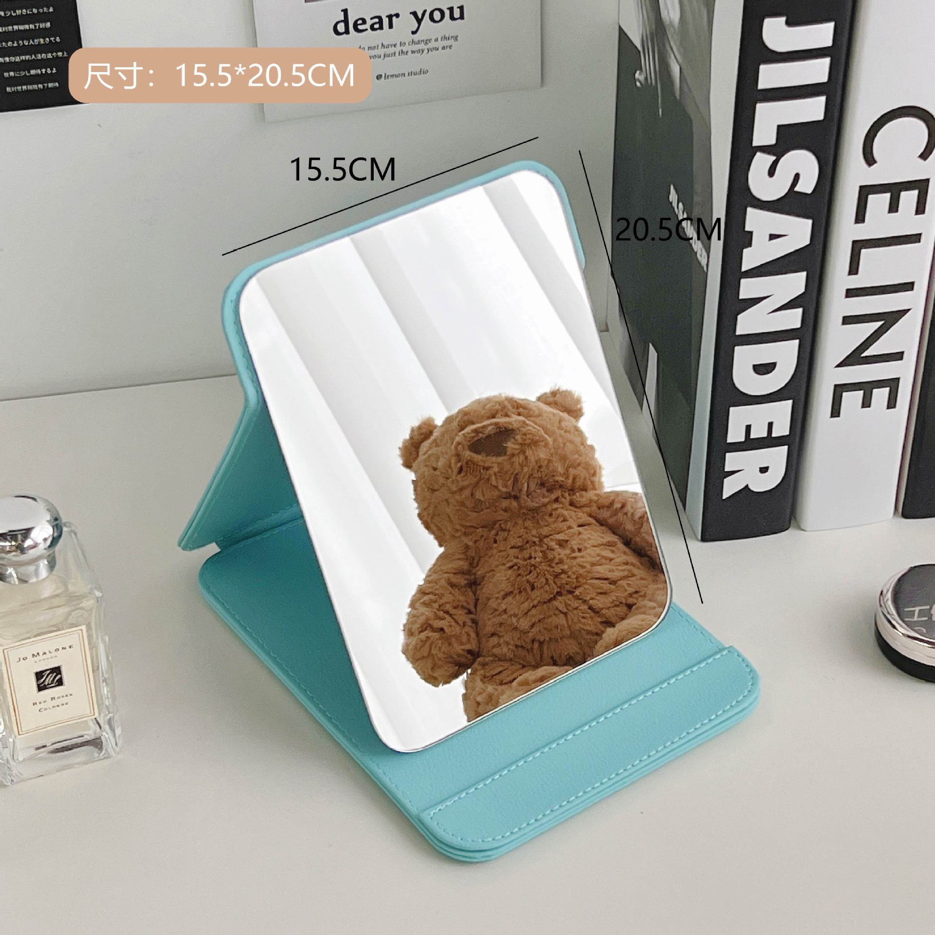 Ins Mirror Portable Make-up Mirror Household Desktop Dressing Mirror Portable Mirror Hd Folding Mirror Beauty Mirror