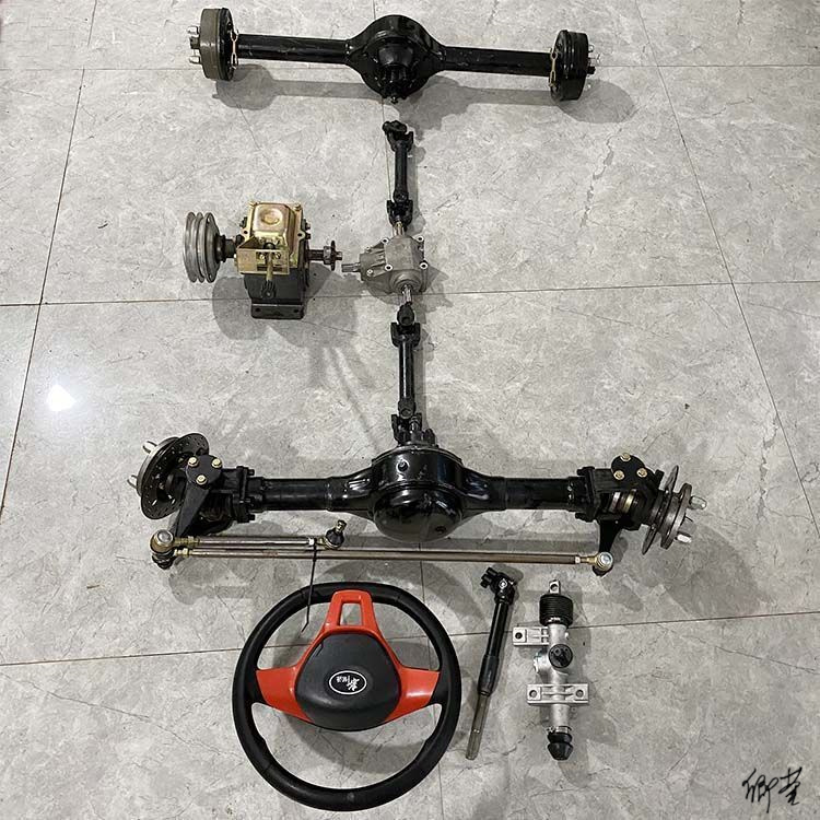 四驱沙滩车分动箱工具三轮车沙滩底盘变速箱改装运输摩托车转换器