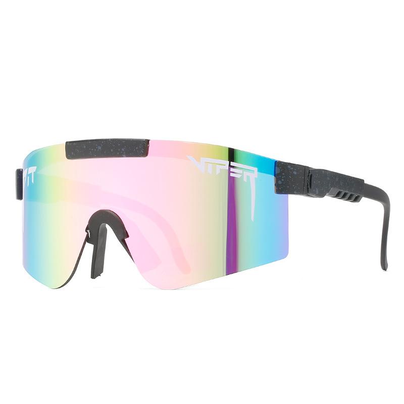 2023 New Europe and America Cross Border One-Piece Goggles Colorful Sunglasses Sports Cycling Sunglasses Trend Cross-Border Glasses