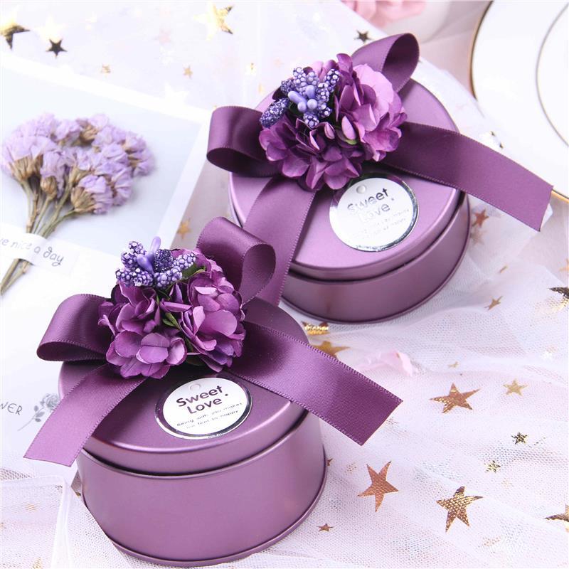 婚庆用品结婚喜糖盒子创意婚礼伴手礼盒婚庆糖果盒铁盒糖果盒