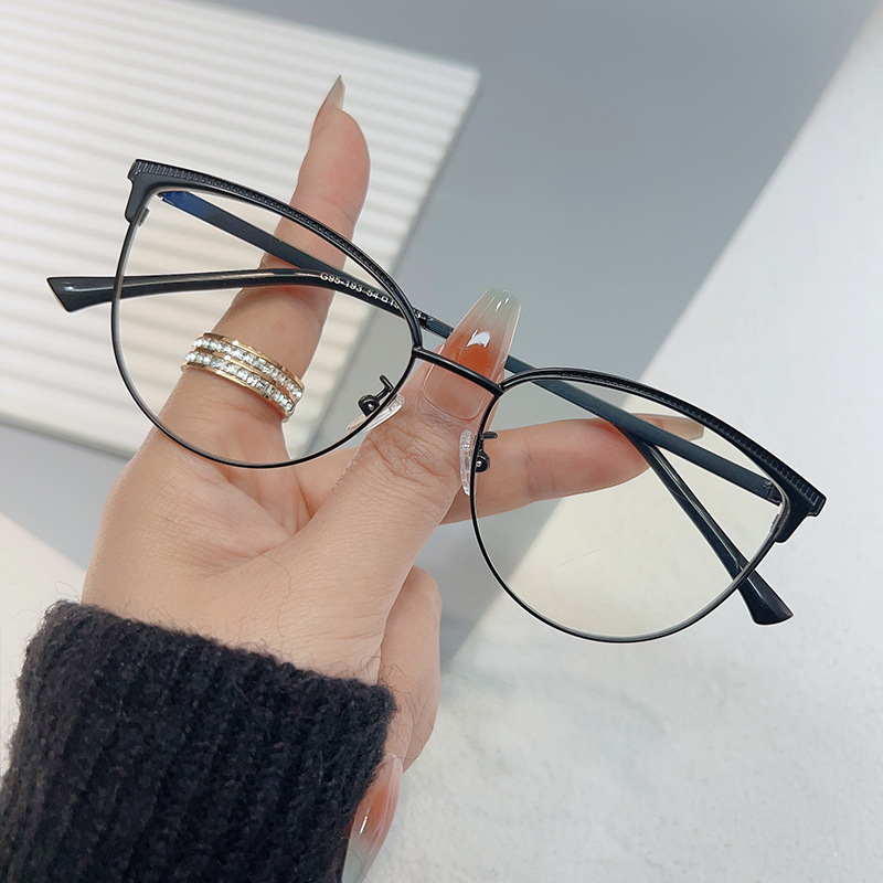 2023 Spring New Glasses Frame Fashion Personality Men's and Women's Glasses Glasses Frame for Bare Face Comely Glasses