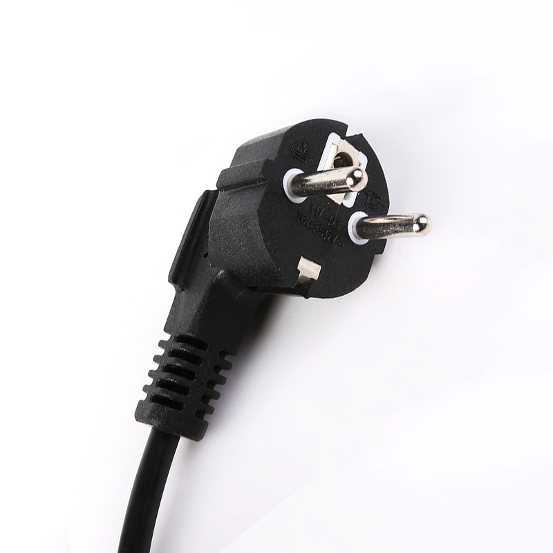 法国头两圆插电源线欧规三插欧标欧规两圆插头线 vde插头线