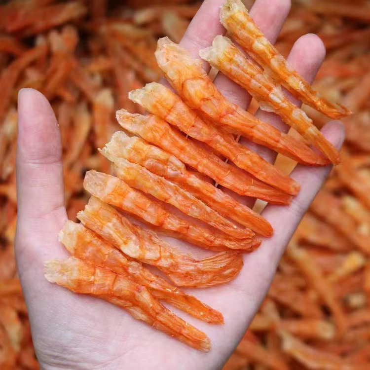 闸坡生晒虾条大号淡晒干虾肉干货虾米生晒人工剥虾干一件代发批发