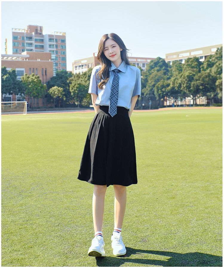 新款学院风女高中生学生班服夏季男韩版情侣长裙毕业季jk制服套装