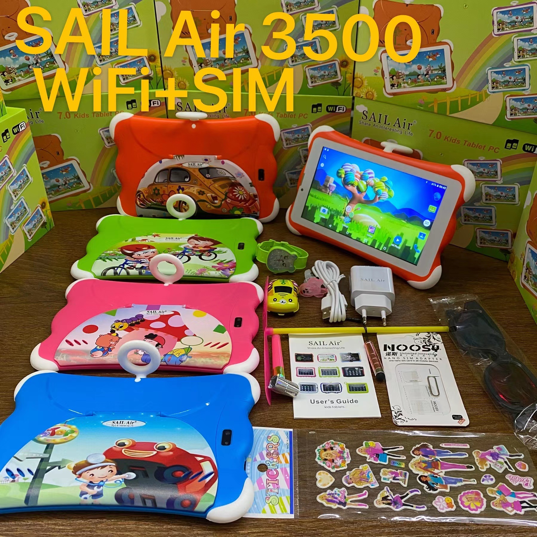 Export 7inch Kids Tablet Pc Android 2SIM 安卓通话平板电脑tab