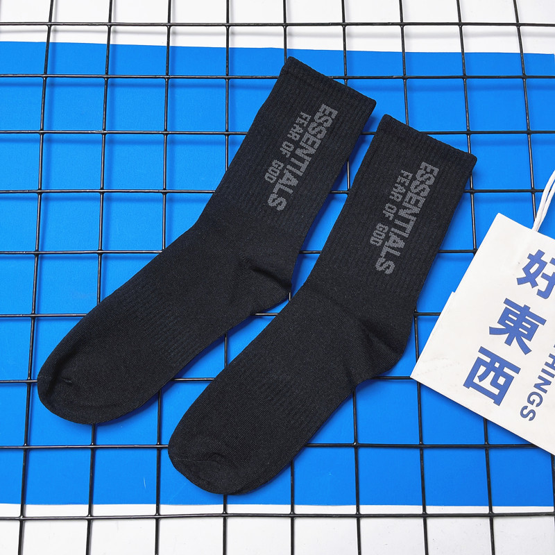 Fashion Brand Alphabet Socks Main Line Trend European and American Street Sports Male and Female Middle Tube 100% Cotton Socks