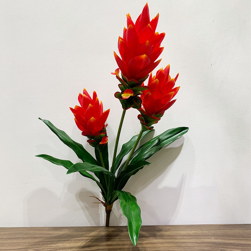 新品上市鸿运当头植物墙配材仿真水塔花开业典礼装饰火炬花超逼真