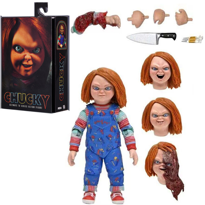 neca鬼娃回魂 恰奇chucky cult 鬼娃恰吉 恐怖鬼娃娃人偶手办模型