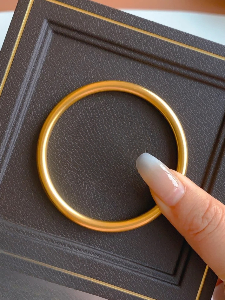 古法传承黄金手镯仿真金包银实心沙金手镯女不掉色素圈婚庆首饰品
