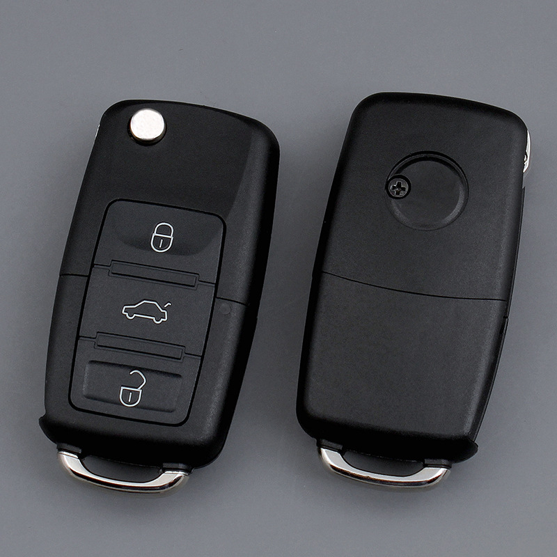 Factory Direct Sales Auto Key Shell Passat Skoda Lavida B5 Folding Remote Control Key Shell Replacement