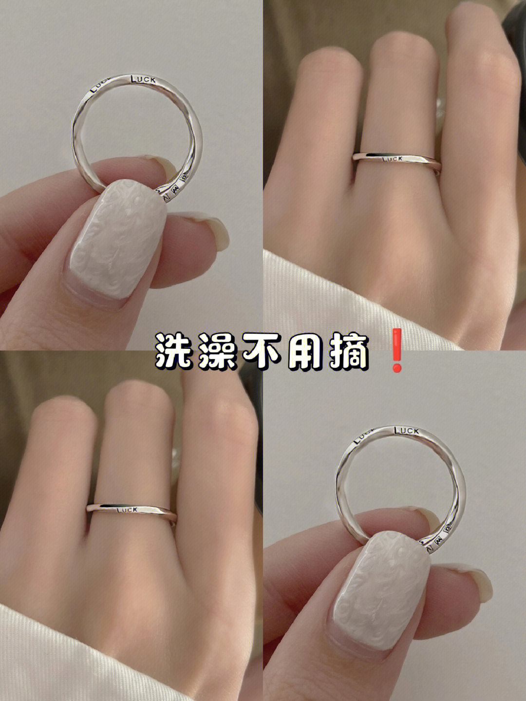Geometric Mobius Twisted Ring Female Retro Fashion Minimalism S925 Silver Open-End Personality Ring Food
