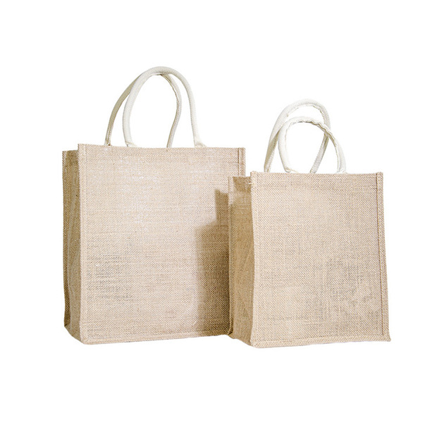 无印良品麻布包diy涂鸦空白儿童手绘包芯款拼接帆布黄麻布袋定制