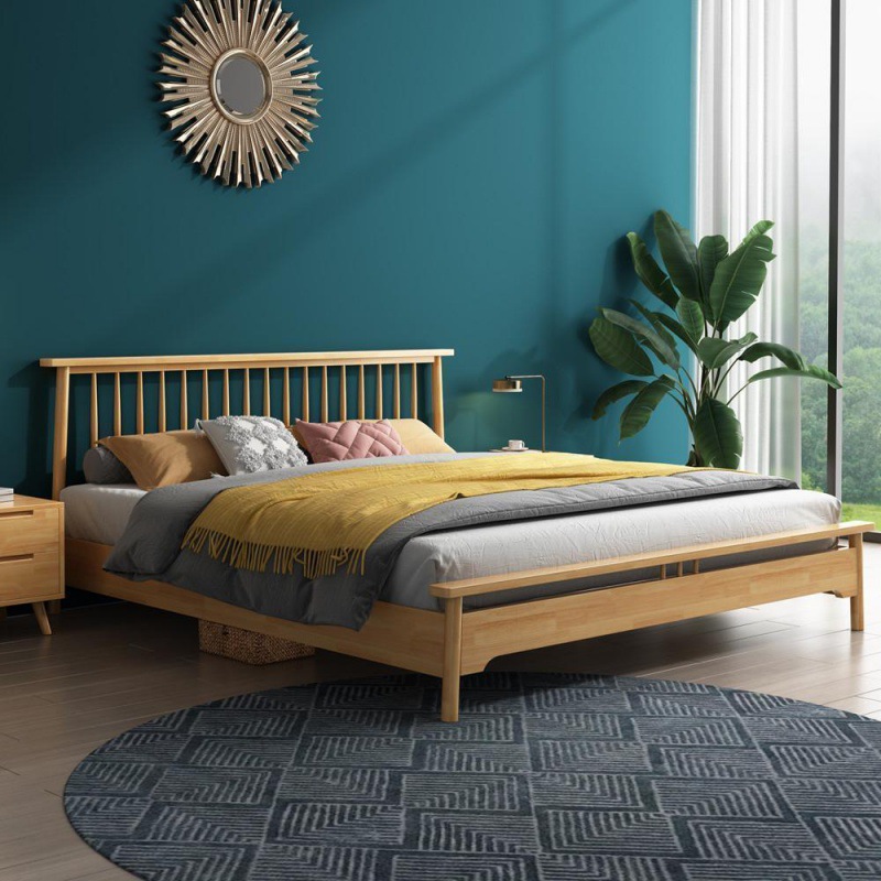 中式艺术实木床