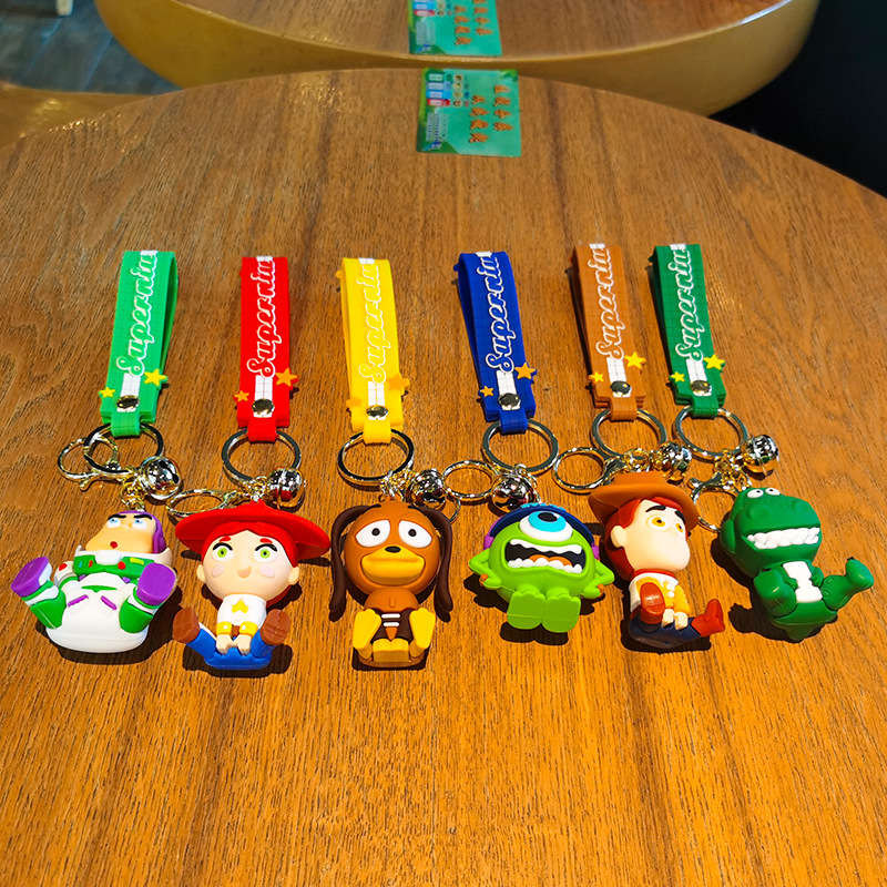 2 Th Generation New Cute Toy Story Keychain Buzz Lightyear Doll Pendant Toy Three-Eyed Monster Key Ring