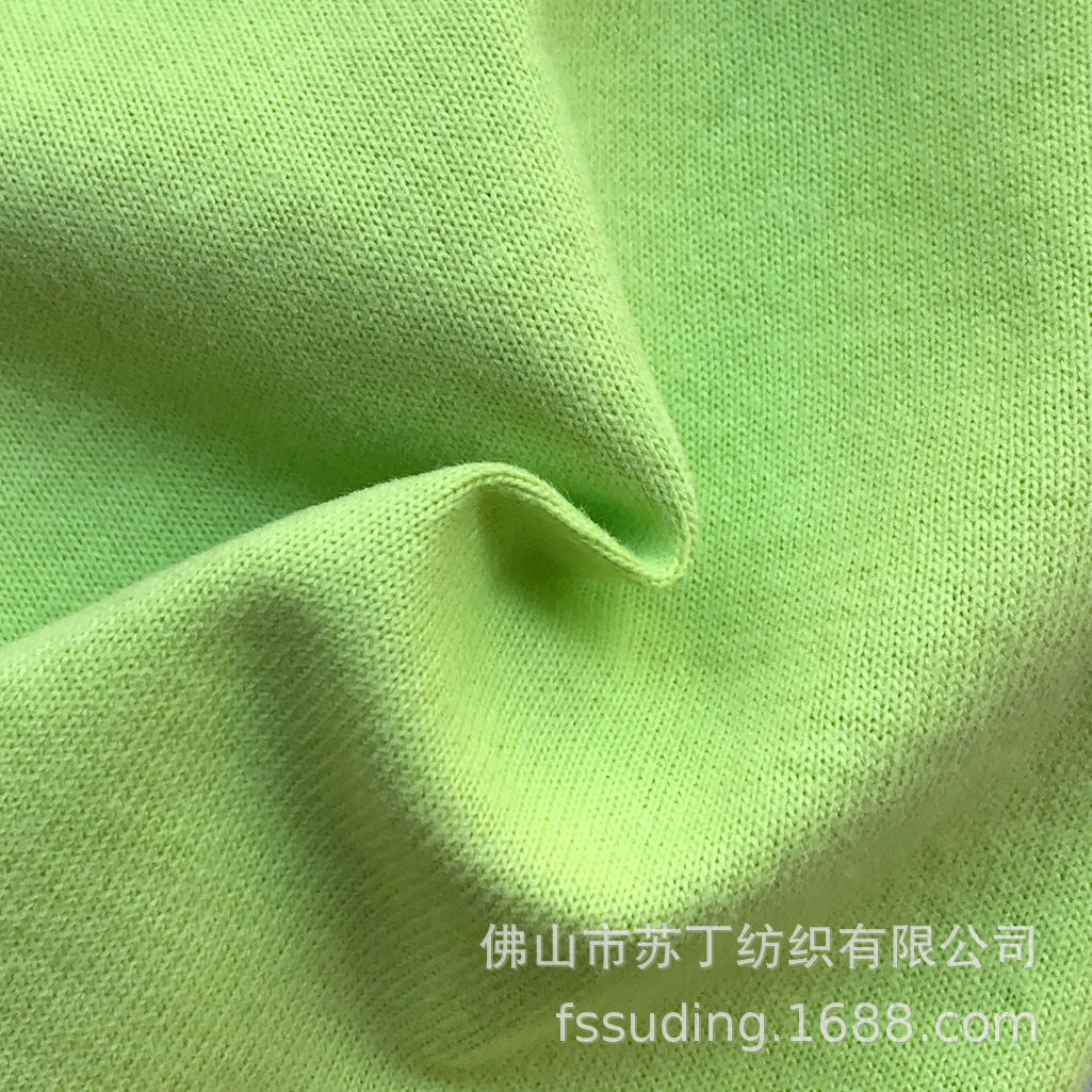 9成交1米16s麻棉平纹汗布 220g单面气流纺纯棉布 春夏女装t恤面料厂家