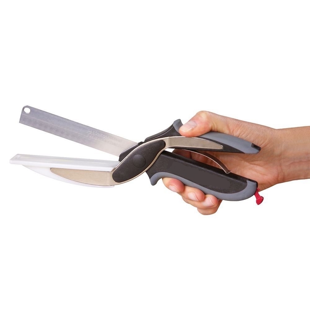 Food Scissors Vegetable Scissors 2-in-1 Smart Kitchen Knife Multi-Functional Kitchen Scissors