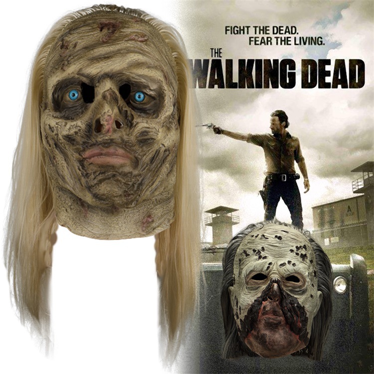 行尸走肉cos阿尔法贝塔面具头套低语者尼根万圣节表演影视道具