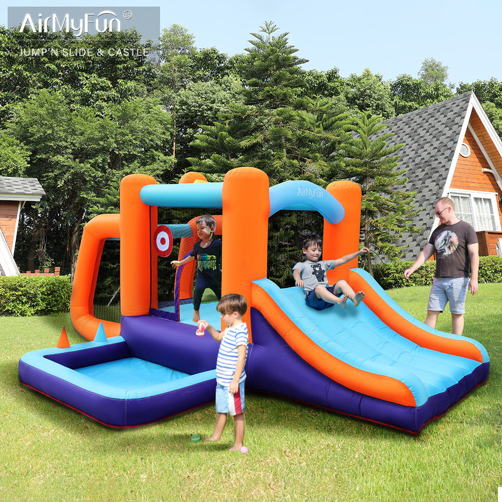 airmyfun儿童充气跳床室内蹦蹦床滑梯充气城堡儿童乐园充气弹跳床