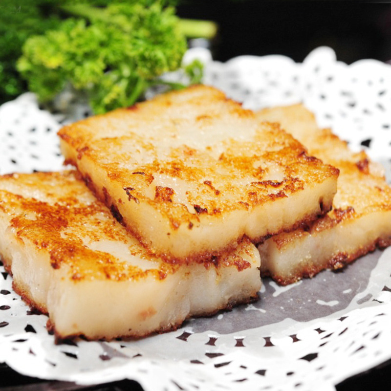 港式点心手切万正萝卜糕1kg50g20个酒店餐厅速冻半成品传统糕点